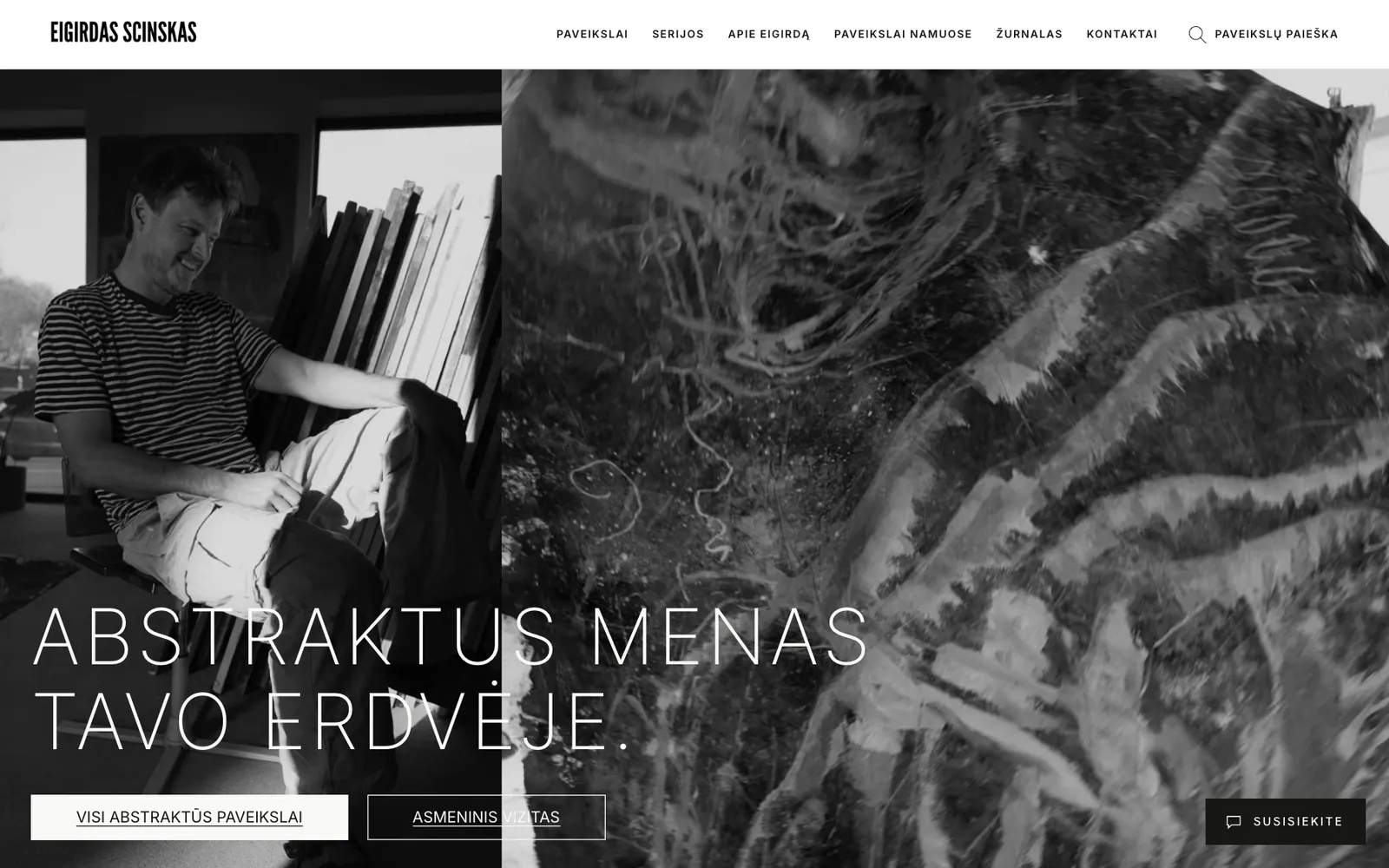 Eigirdas Scinskas: svetainės pradžios puslapis